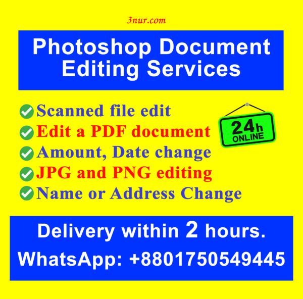 photoshop document editing services