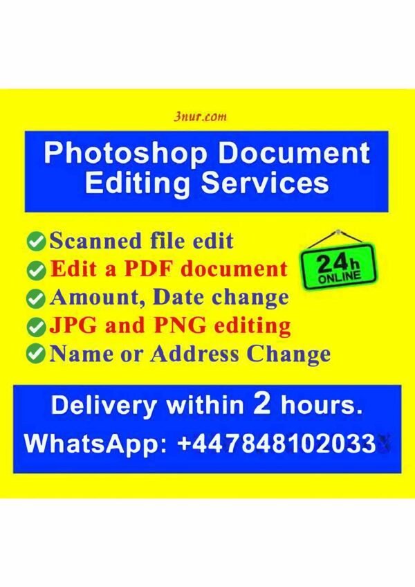 photoshop document editing services