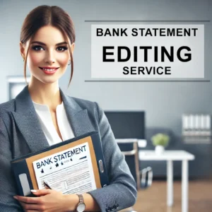 bank statement editing services