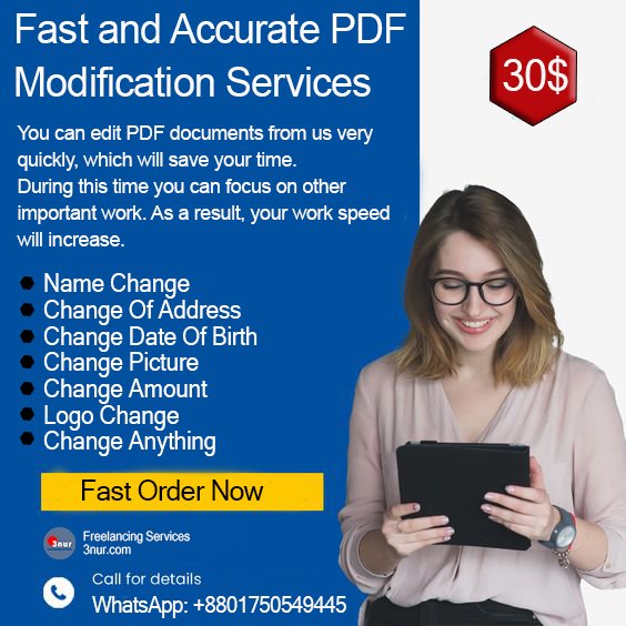 Fast and Accurate PDF Modification Services