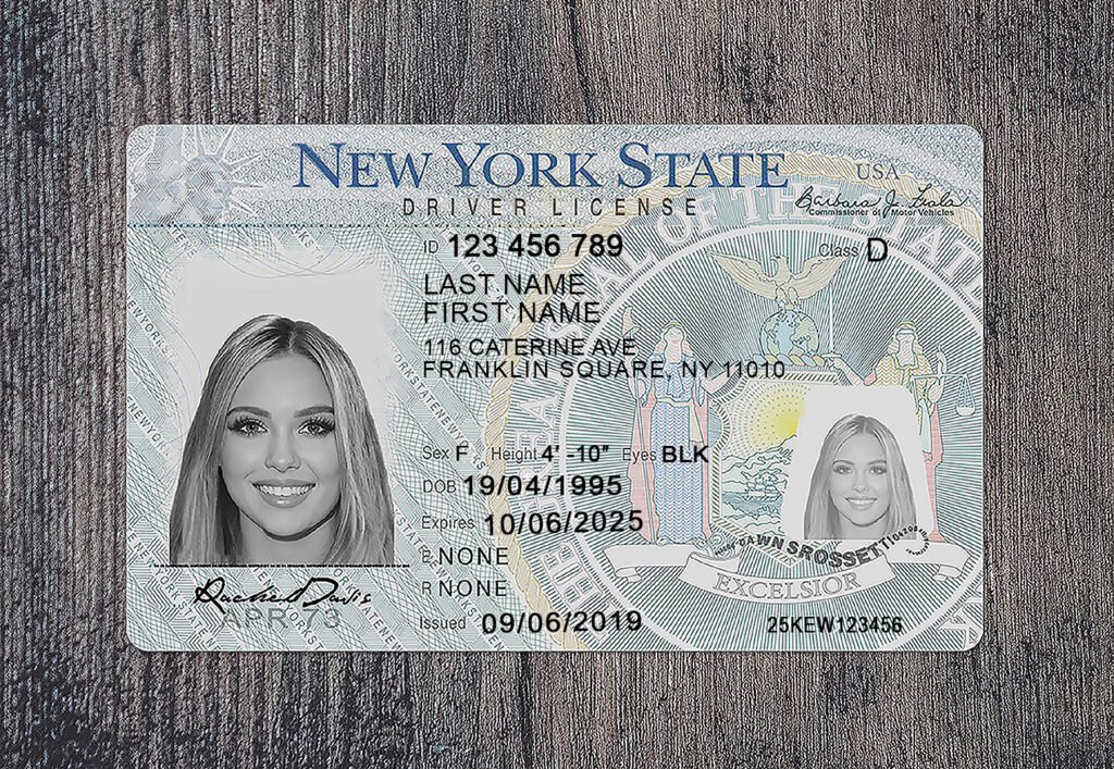 New York State Driver's License PSD Template