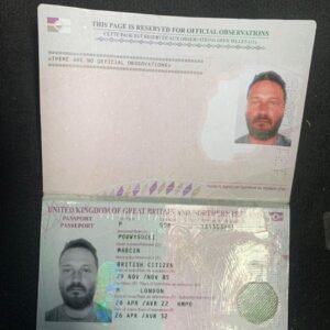 UK Passport 2024 Template