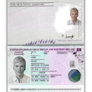 UK Passport New Template 2025