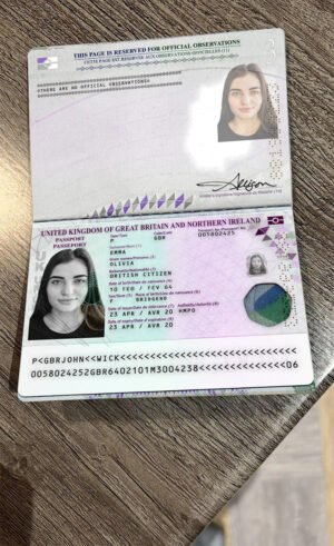 UK Passport New Template 2025