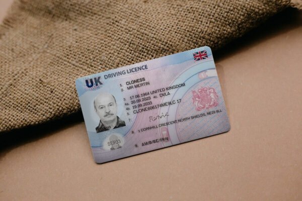 UK Driving License Template