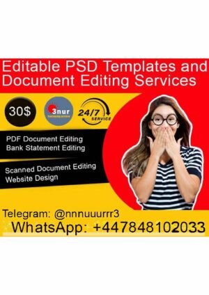 Editable PSD Templates & Document Services