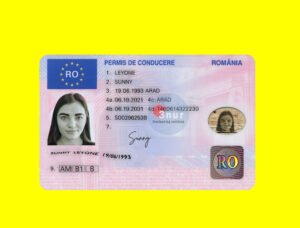 Romania Driver License PSD Template 2025 - Fully Editable High-Resolution Mockup
