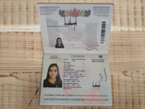canada passport psd template 2025