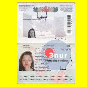 canada passport psd template 2025