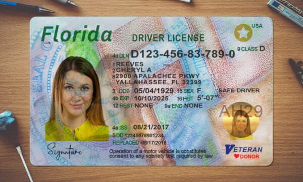 florida dl template 2025