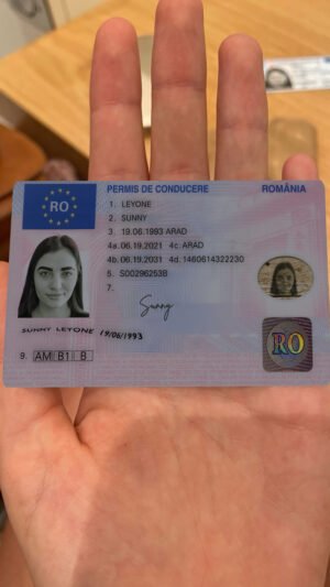 Romania Driver License PSD Template 2025