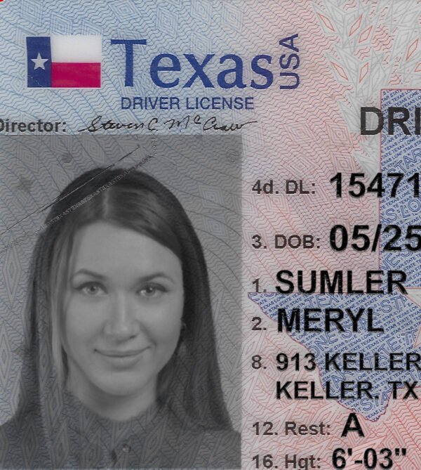Texas Driver License PSD Template 2025 - Image 6