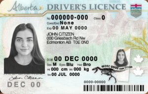 Alberta DL PSD Template 2025 – Editable & Instant Download