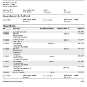 Scotiabank Statement Download & Editing Service