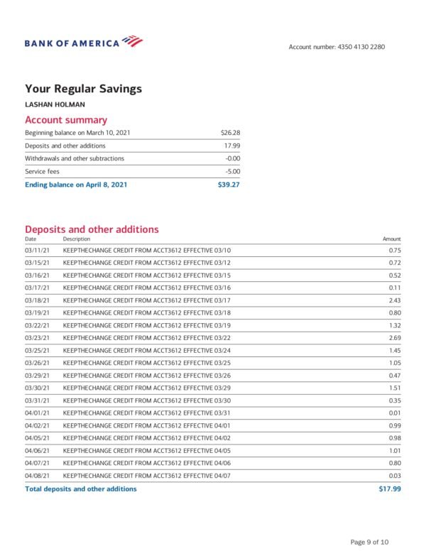 Bank of America Customer Service Info Download & Editing Service - Image 9
