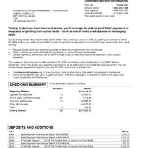 chase bank statement download and editing service