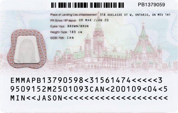 Canada PR Card PSD Template 2025 – Fully Editable & Instant Download - Image 5