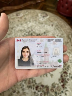 Canada PR Card PSD Template 2025 – Fully Editable & Instant Download