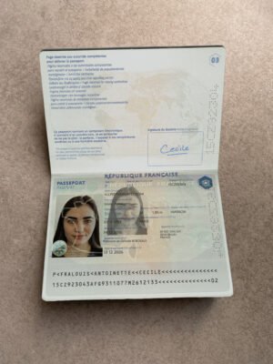 France Passport Template – Editable PSD Download