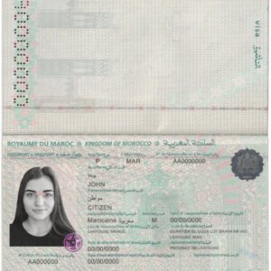Morocco Passport PSD Template 2025 – Fully Editable File