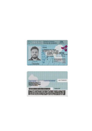Ontario Driver’s License PSD Template V5 2025 – Fully Editable & Instant Download