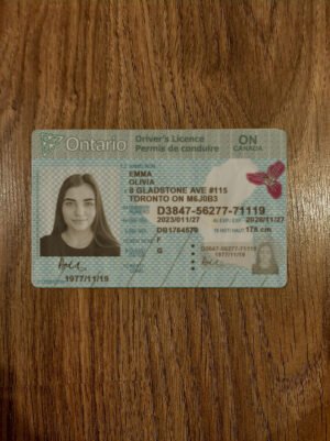 Ontario Driver’s License PSD Template V5 2025 – Fully Editable & Instant Download