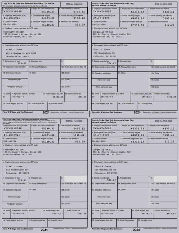 Editable W-2 PDF – Fillable 2025  Adobe Acrobat Form