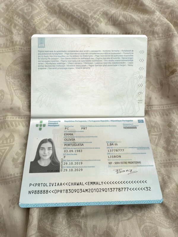 Portugal Passport PSD Template – Editable Layered Download