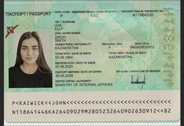 Kazakhstan Passport PSD Template 2025 - Image 5
