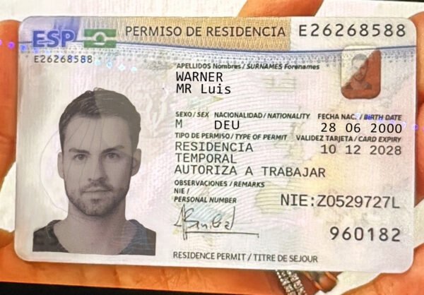 Spain ID Card PSD Template 2025 – Editable PSD File | Instant Download