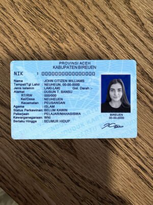 Indonesia ID Card PSD Template 2025 – Fully Editable | Instant Download