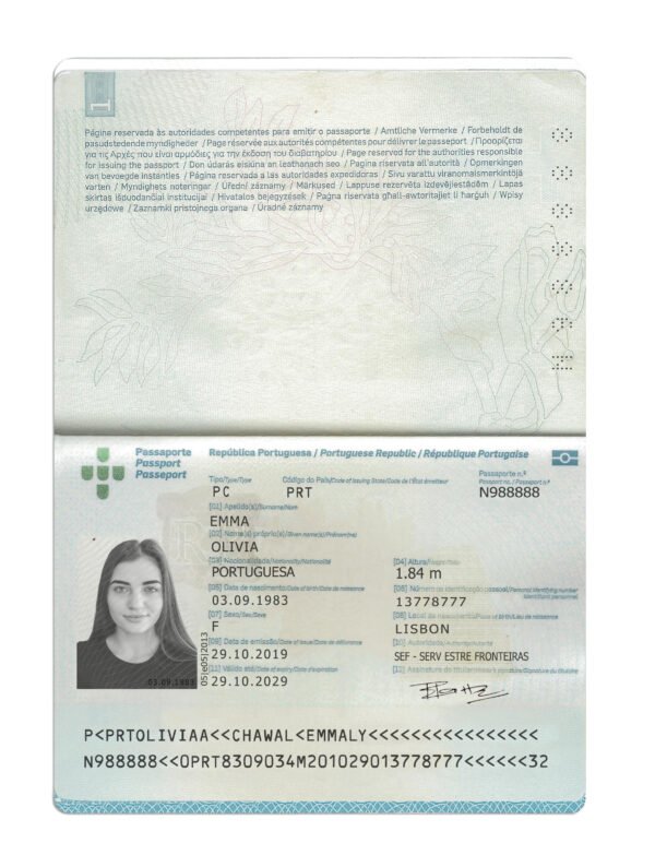 Portugal Passport PSD Template – Editable Layered Download - Image 3