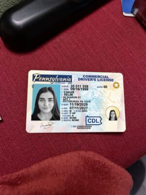 Pennsylvania Commercial Driver License PSD Template 2025 – Fully Editable & Instant Download
