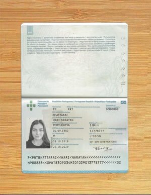 Portugal Passport PSD Template – Editable Layered Download