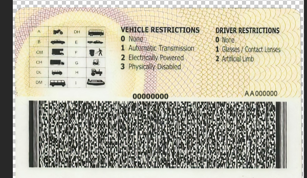 Uganda Driver’s License PSD Template 2025 – Fully Editable & Instant Download - Image 4