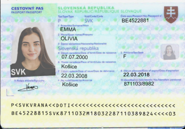 Slovakia V2 Passport PSD Template - Editable, High-Quality Design - Image 4