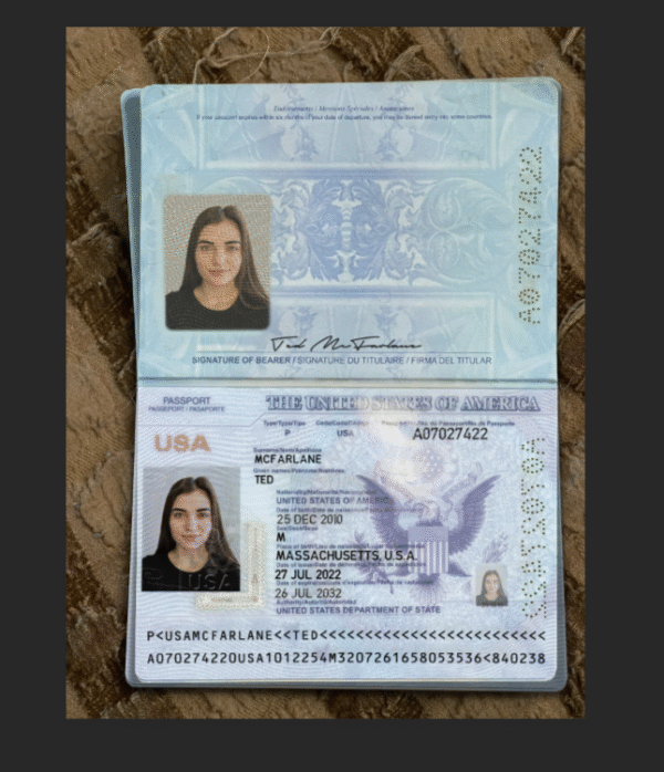 USA Passport V4 PSD Template - Editable, High-Quality Design with  Fonts - Image 3