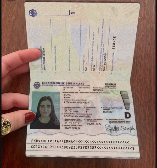 Germany Passport New Template – Editable, High-Quality Design