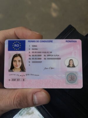 Romania Driving Licence V2 PSD Template – Editable, High-Quali