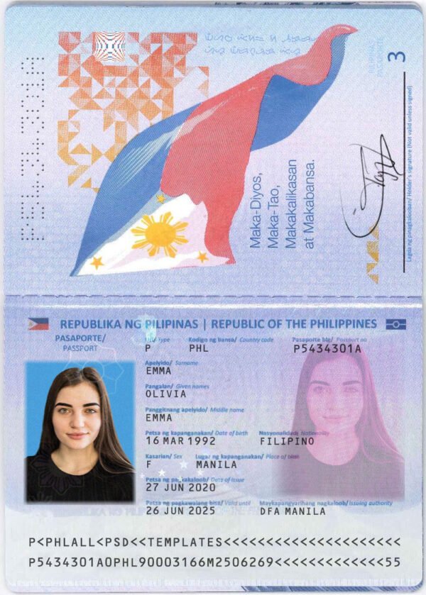 Philippines Passport PSD Template - Editable, High-Quality Design - Image 6
