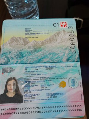 Switzerland Passport PSD Template – Editable & Instant Download