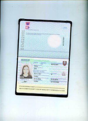 Slovakia V2 Passport PSD Template - Editable, High-Quality Design
