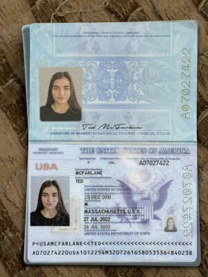 USA Passport V4 PSD Template - Editable, High-Quality Design with  Fonts