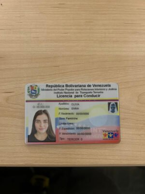 Venezuela Driver’s License PSD Template 2025