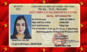 Vietnam Driving License PSD Template 2025 – Fully Editable & Instant Download