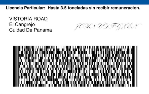 Panama Driver's License PSD Template - Editable, High-Quality Design - Image 3