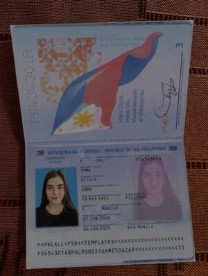 Philippines Passport PSD Template – Editable, High-Quality Design
