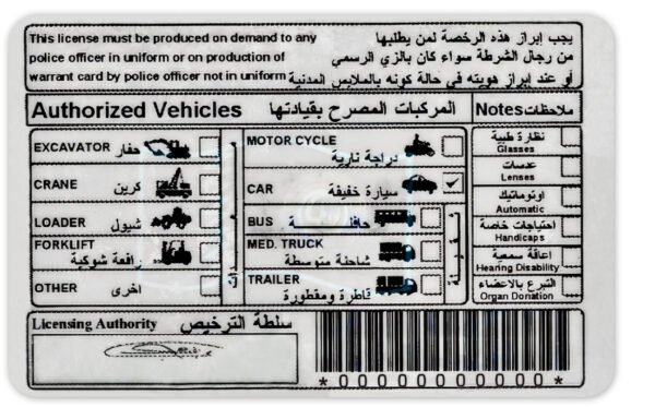 Qatar Driving License PSD Template - Editable, High-Quality Design - Image 6