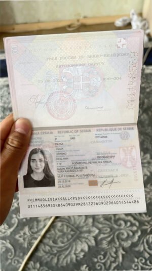 Serbia Passport PSD Template – Fully Editable & Instant Download