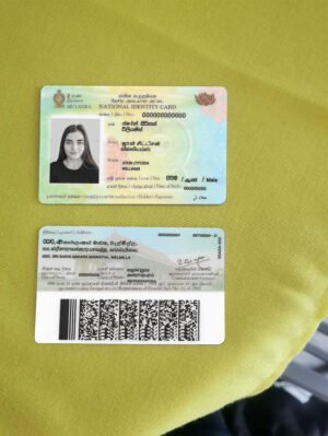 Sri Lanka NID Card PSD Template 2025 – Fully Editable & Instant Download
